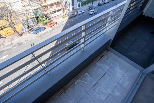 an overhead view of a street from a building at Complejo Quartier San Telmo & Spa in Buenos Aires