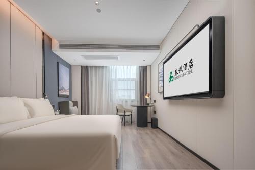 Μια τηλεόραση ή/και κέντρο ψυχαγωγίας στο Spring Hotel Shenzhen Bao'an International Airport