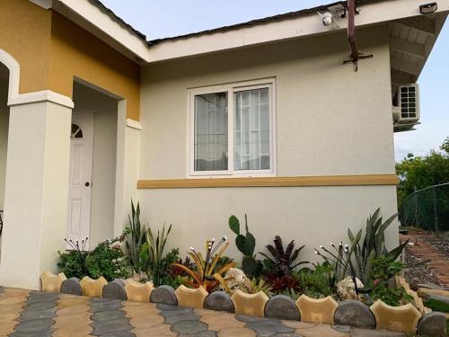 a house with plants in front of it at Urban Loft in Falmouth