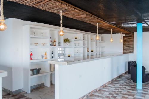 Dapur atau dapur kecil di Hotel Botanica