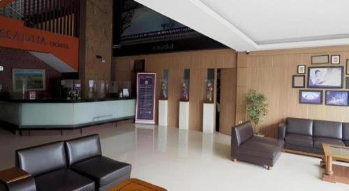 Телевизор и/или развлекательный центр в Cassadua Hotel & Residence