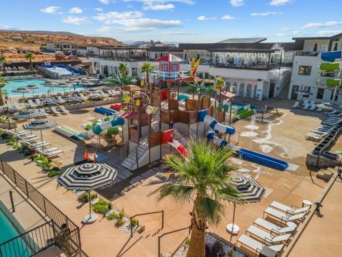 eine Luftaufnahme eines Wasserparks in der Unterkunft Sundance Edge home in Harrisburg Junction