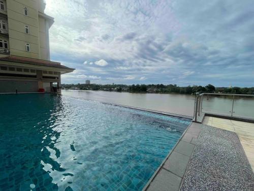 Πισίνα στο ή κοντά στο Lovely Riverine studio rda1608A with balcony