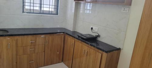 Η κουζίνα ή μικρή κουζίνα στο Elegant beach view flat