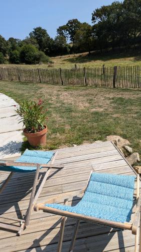 Jardín al aire libre en Gîte La Loge Ligeron
