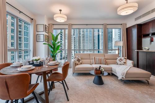 Χώρος καθιστικού στο GLOBALSTAY The Residences Tower 1 Apartments