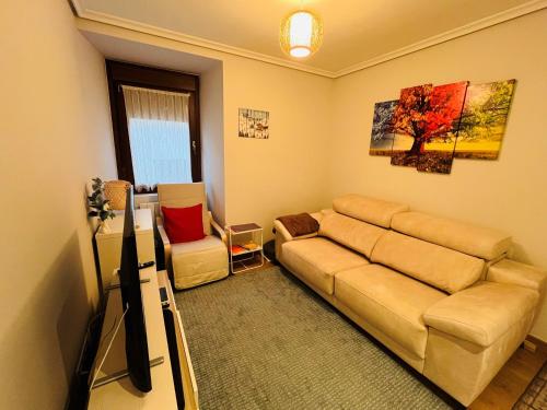 Posezení v ubytování Acogedor apartamento equipado parque natural Aitzgorri-Aratz