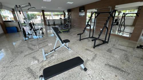 Pusat kecergasan dan/atau kemudahan kecergasan di diRoma Lacqua III direto com o Grupo diRoma com acesso ao Acqua Park e Café da manhã