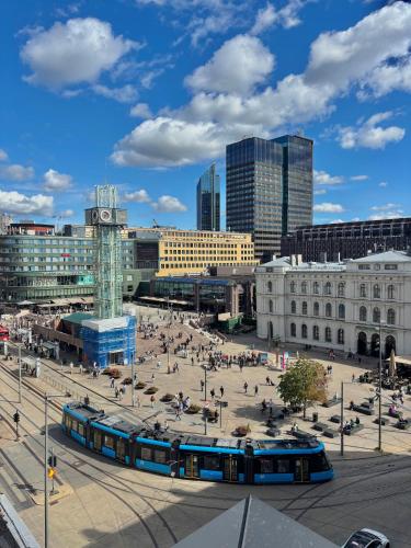 Udsigt til Oslo eller udsigt til byen taget fra hotellet