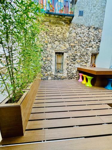 Ein Balkon oder eine Terrasse in der Unterkunft Le Palais Aubernon