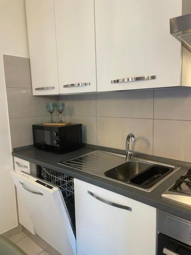 Kuchyň nebo kuchyňský kout v ubytování Bnbook Blue River -2 bedrooms and private parking