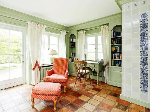 Posezení v ubytování Heidehaus von Appartements & Mehr