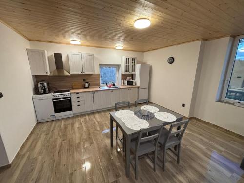 Una cocina o kitchenette en House in Čakovice near Štětí