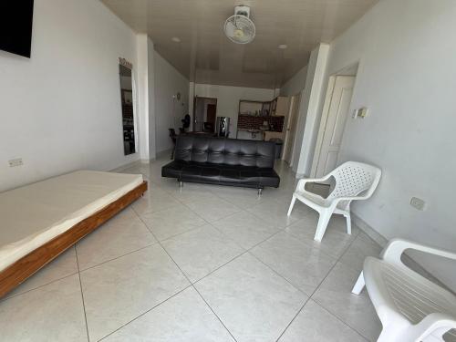 Χώρος καθιστικού στο Apartment Tolú 2 habitaciones