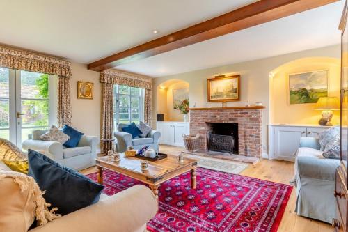 Ruang duduk di Manor Farm House