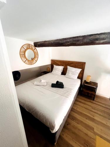 Llit o llits en una habitació de Duplex Place Massena