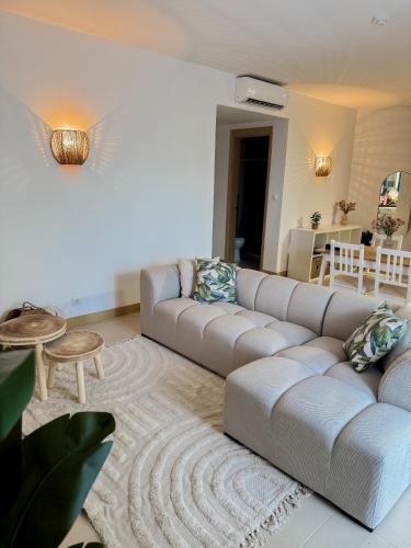 Χώρος καθιστικού στο Aurora D Sal, Beach House