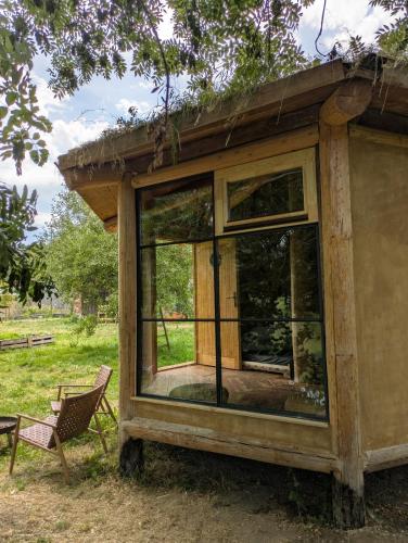 Heptagon house on the banks of the Sázava