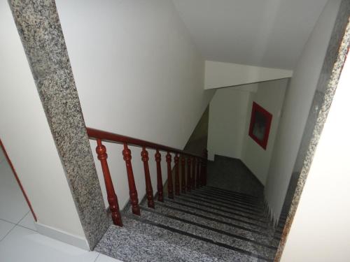 a stairway leading up to the top of a building at Hotel Meu Cantinho (Adults Only) in Rio de Janeiro