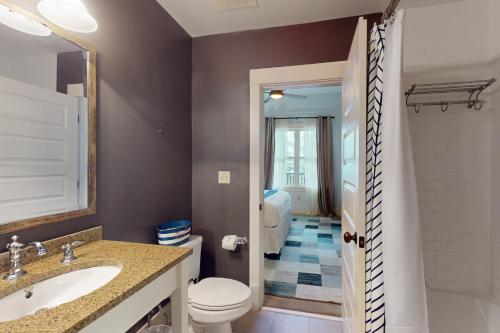 a bathroom with a sink and a toilet at Redfish Village M1-220 in Blue Mountain Beach