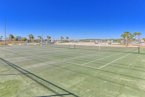 an empty tennis court with a tennis net at Wind Drift 512S in Perdido Key