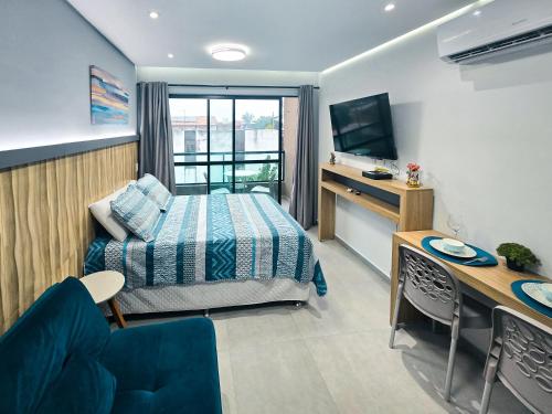 VDP203-Flat com piscina e sauna a 100m da praia - By Oasis Ferias