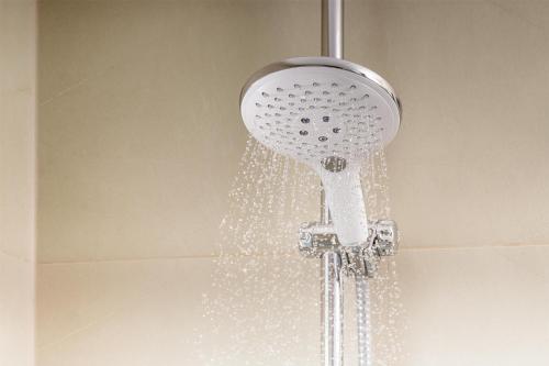 a shower head with water coming out of it at NH Campo Cartagena in Cartagena