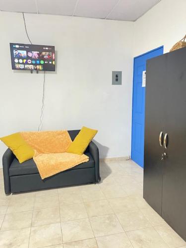 Posezení v ubytování La ceiba surf