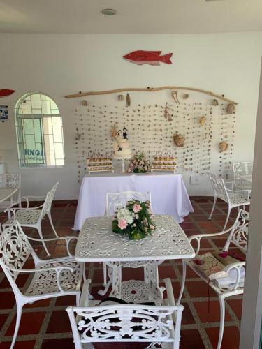 Posezení v ubytování Hotel Bahia Taganga