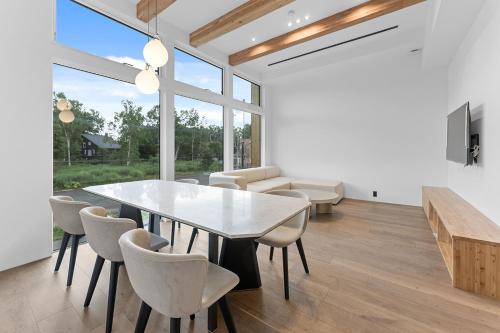 Χώρος καθιστικού στο Mizuki Onsen Townhouses