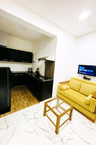 Kuchyň nebo kuchyňský kout v ubytování ACCOM Premium Residence