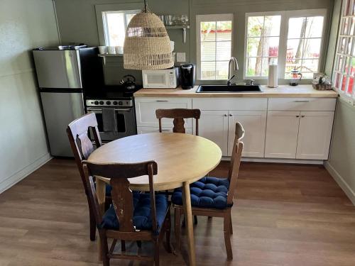Dapur atau dapur kecil di Rustic, Pet Friendly Cabin on the Hudson River, Perfect for a Glamping Weekend in the Adirondacks