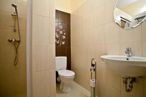 Koupelna v ubytování Hotel Venus