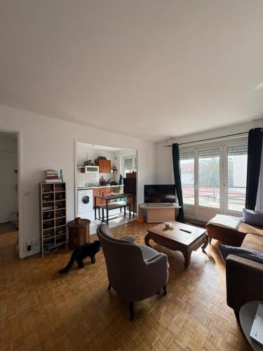 Posezení v ubytování Appartement idéal