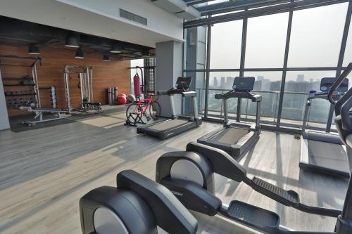 Salle ou équipements de sports de l'établissement Moxy Nanjing Jiangning