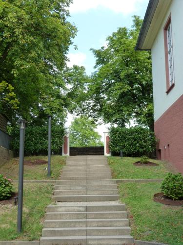 a stairway leading up to a building at Spilburg Apartments in Wetzlar