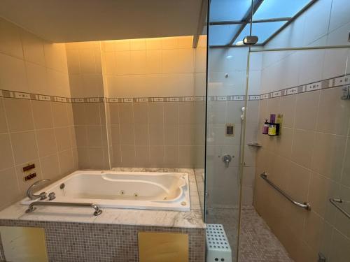 Salle de bains dans l'établissement Lisa Motel