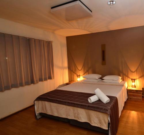 Ένα ή περισσότερα κρεβάτια σε δωμάτιο στο Hakuba Haven Lodge