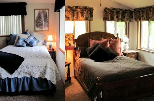 Postel nebo postele na pokoji v ubytování Spacious Pet-Friendly Cabin for a Vacation near Glacier National Park, Montana