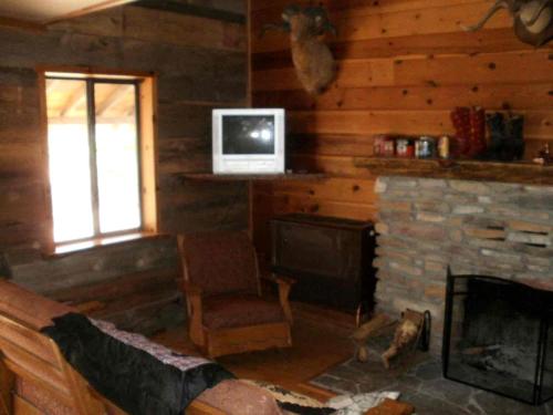 Μια τηλεόραση ή/και κέντρο ψυχαγωγίας στο Rustic Cabin Rental near Tonto National Forest in Payson, Arizona