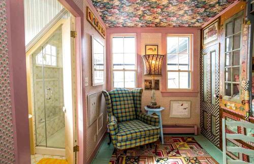 Χώρος καθιστικού στο Charming Suite with Private Roof Deck near Ithaca, New York