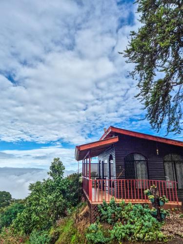 Landskap semula jadi dekat dengan lodge