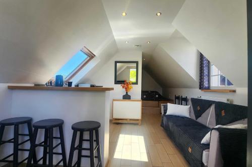 Studio with garden and terrace