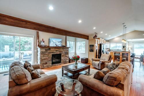Χώρος καθιστικού στο Amazing Beachfront Villa in Newport, Oregon