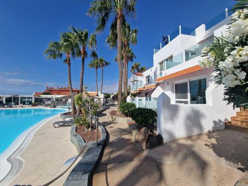 Swimmingpoolen hos eller tæt på Casa Sol de Luxe, Anlage mit beheiztem Pool, strandnah
