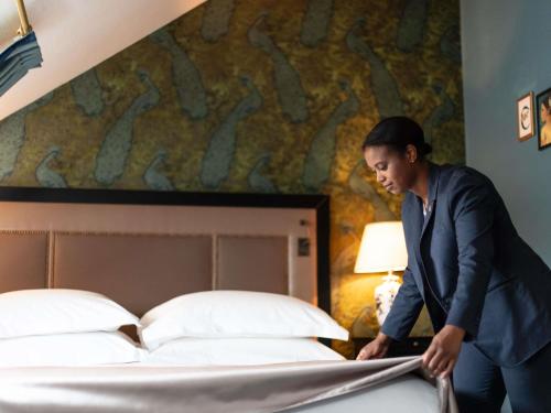 Cama o camas de una habitación en Hotel Rotary Geneva - MGallery