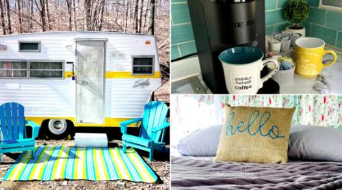 Gambar di galeri bagi Quaint Airstream with Picnic Space Great for Two in Indiana di Stony Lonesome