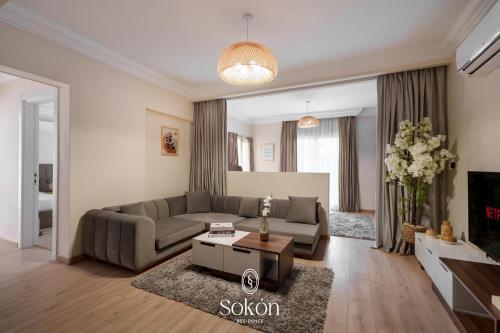 Гостиная зона в Sokon Residence - New Cairo - El Rehab