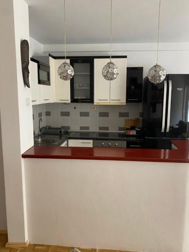 Dapur atau dapur kecil di Apartment SKY