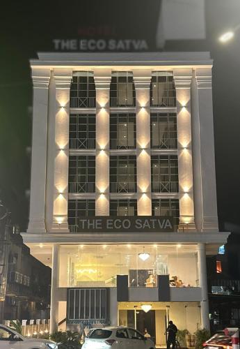El edificio en el que está el hotel